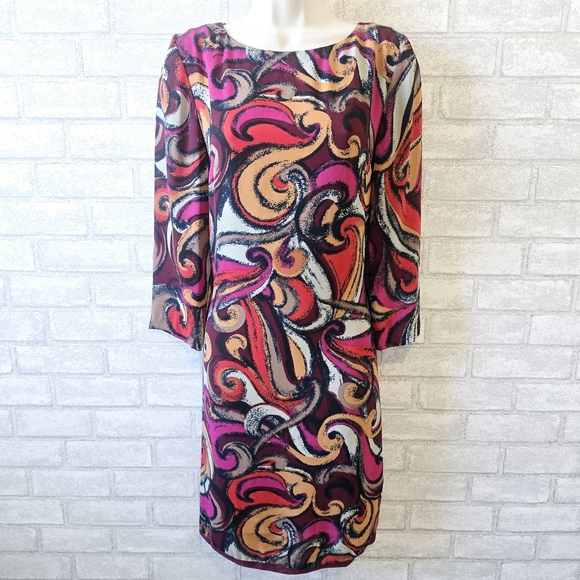 Anthropologie Dresses & Skirts - Anthropologie Maeve Multicolor Swirl Pattern Dress